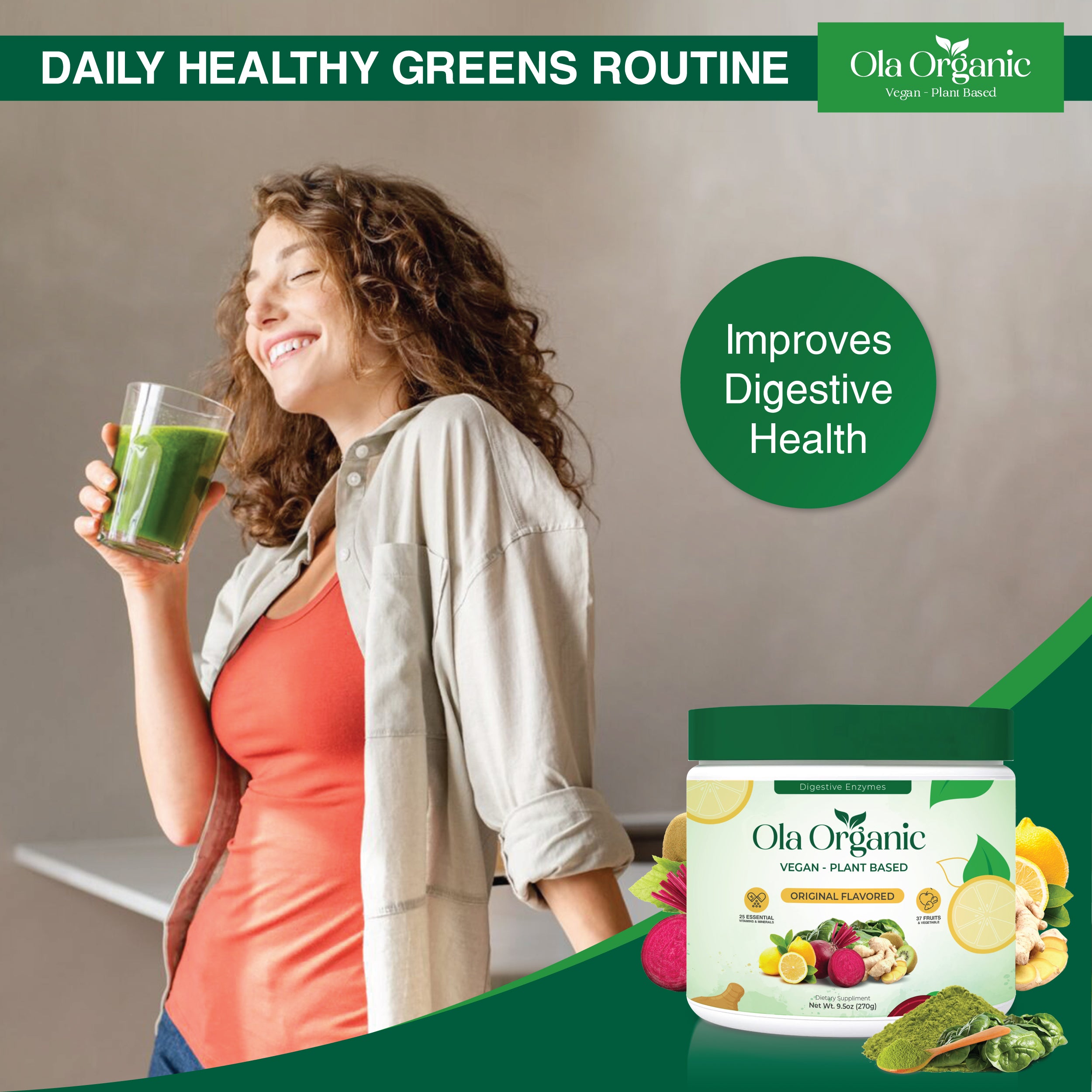 Super Greens Powder – Ola Organic